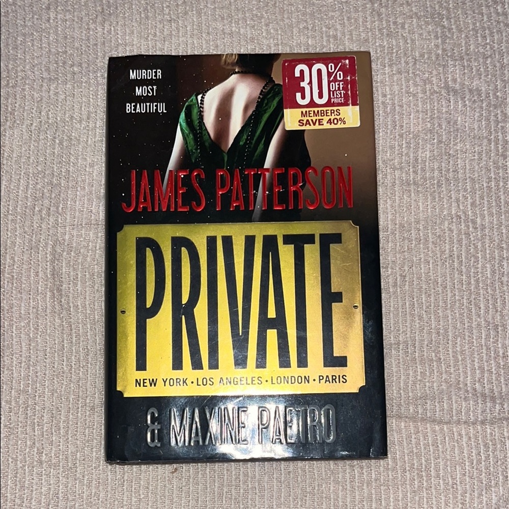 James Patterson 'Private' Hardcover Book